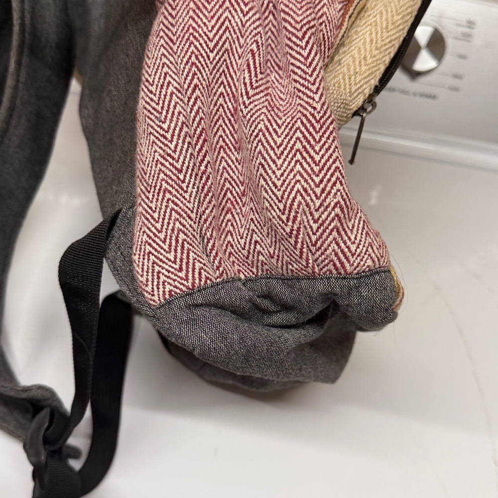 Himalayan Hemp Multicolor Patterned Backpack - image 4